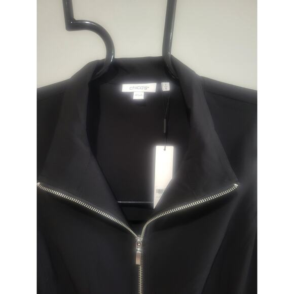 Chico's Zenergy NWT Size 3 Large/XL Black Long Travel Vest MSRP $109 - Picture 10 of 12